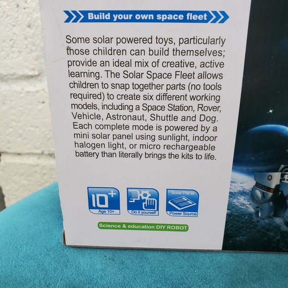 STEM 6 in 1 Solar Rechargeable Space Fleet Robots Learning Kit DIY Science NEW - Picture 2 of 8